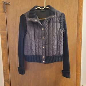 BCBGMaxAzria Black Quilted Puffer Jacket